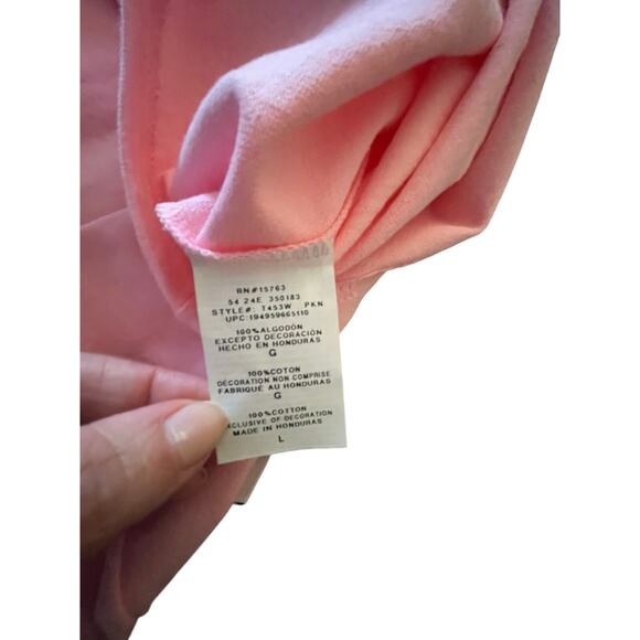 Champion Pink Cropped Sesame St T “Everything I Know I Learned on The Streets” L - Picture 6 of 8